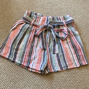 Vici striped shorts with tie